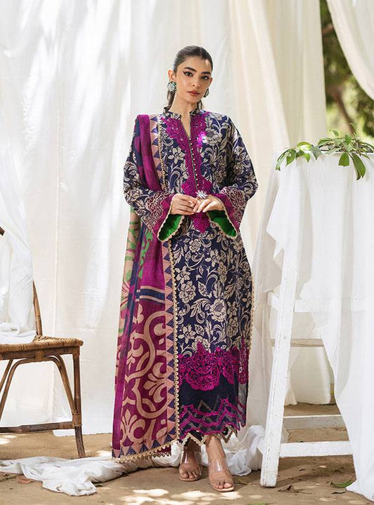 Zainab Chottani | Tahra Lawn 24 | TAMARA - D 7B - Pakistani Designer Dress - by Zainab Chottani | Type: Luxury - 100% Original at Saira Sultan