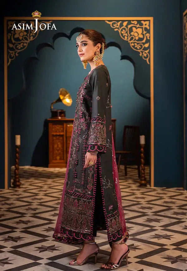 Asim Jofa | Fasana e Ishq Eid Luxury Lawn | AJFI-23 - Pakistani Designer Dress - by Asim Jofa | Type: Luxury - 100% Original at Saira Sultan