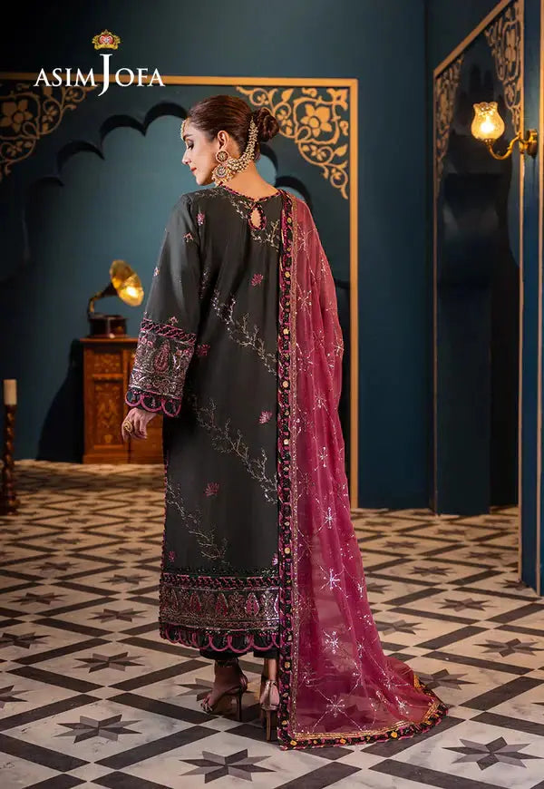 Asim Jofa | Fasana e Ishq Eid Luxury Lawn | AJFI-23 - Pakistani Designer Dress - by Asim Jofa | Type: Luxury - 100% Original at Saira Sultan