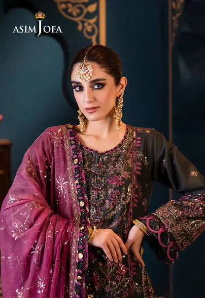 Asim Jofa | Fasana e Ishq Eid Luxury Lawn | AJFI-23 - Pakistani Designer Dress - by Asim Jofa | Type: Luxury - 100% Original at Saira Sultan