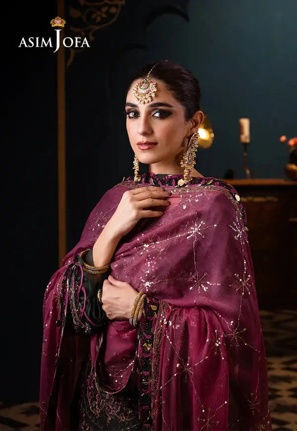 Asim Jofa | Fasana e Ishq Eid Luxury Lawn | AJFI-23 - Pakistani Designer Dress - by Asim Jofa | Type: Luxury - 100% Original at Saira Sultan