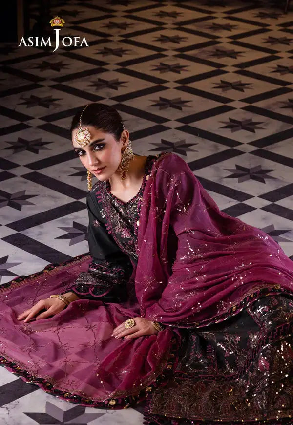 Asim Jofa | Fasana e Ishq Eid Luxury Lawn | AJFI-23 - Pakistani Designer Dress - by Asim Jofa | Type: Luxury - 100% Original at Saira Sultan