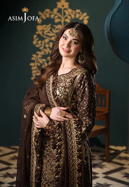 Asim Jofa | Fasana e Ishq Eid Luxury Lawn | AJFI-04 - Pakistani Designer Dress - by Asim Jofa | Type: Luxury - 100% Original at Saira Sultan