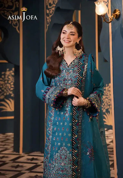 Asim Jofa | Fasana e Ishq Eid Luxury Lawn | AJFI-20 - Pakistani Designer Dress - by Asim Jofa | Type: Luxury - 100% Original at Saira Sultan