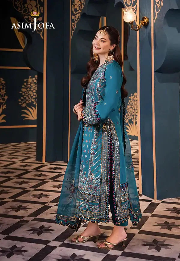Asim Jofa | Fasana e Ishq Eid Luxury Lawn | AJFI-20 - Pakistani Designer Dress - by Asim Jofa | Type: Luxury - 100% Original at Saira Sultan