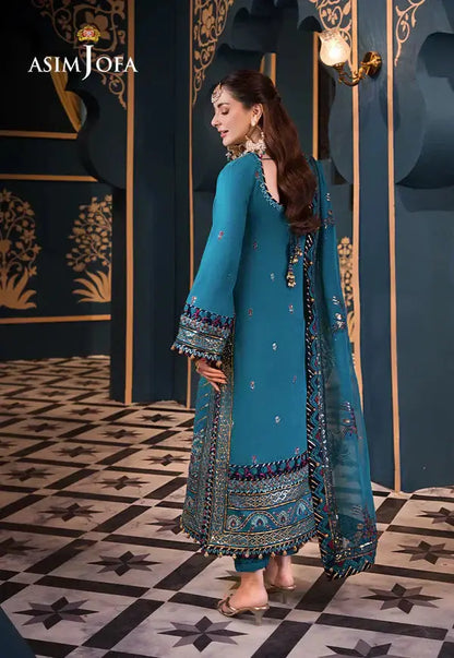 Asim Jofa | Fasana e Ishq Eid Luxury Lawn | AJFI-20 - Pakistani Designer Dress - by Asim Jofa | Type: Luxury - 100% Original at Saira Sultan