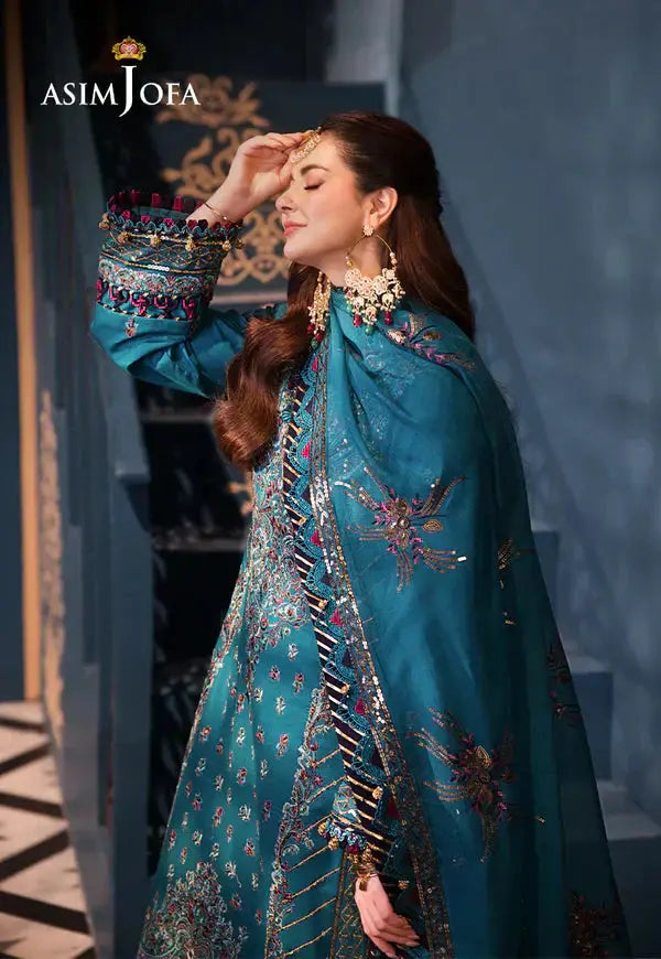 Asim Jofa | Fasana e Ishq Eid Luxury Lawn | AJFI-20 - Pakistani Designer Dress - by Asim Jofa | Type: Luxury - 100% Original at Saira Sultan