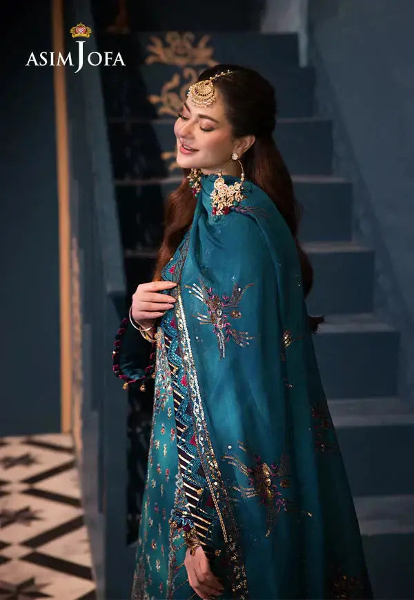 Asim Jofa | Fasana e Ishq Eid Luxury Lawn | AJFI-20 - Pakistani Designer Dress - by Asim Jofa | Type: Luxury - 100% Original at Saira Sultan