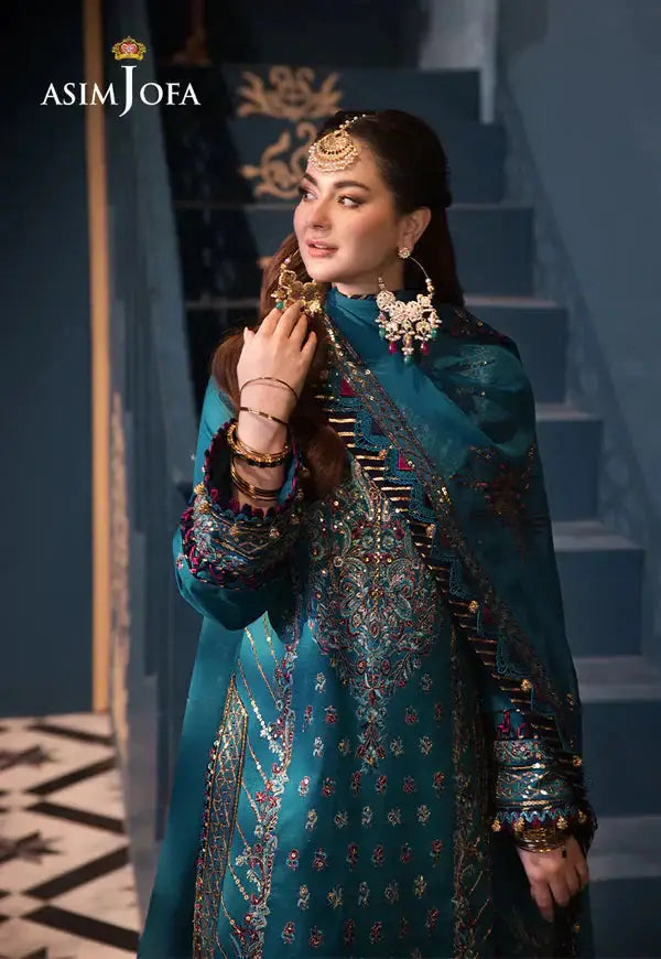 Asim Jofa | Fasana e Ishq Eid Luxury Lawn | AJFI-20 - Pakistani Designer Dress - by Asim Jofa | Type: Luxury - 100% Original at Saira Sultan