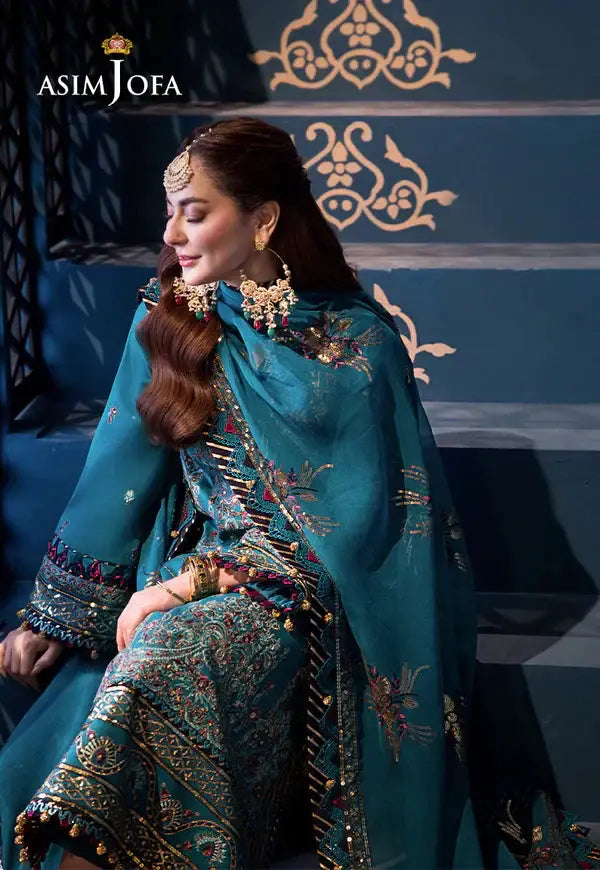 Asim Jofa | Fasana e Ishq Eid Luxury Lawn | AJFI-20 - Pakistani Designer Dress - by Asim Jofa | Type: Luxury - 100% Original at Saira Sultan