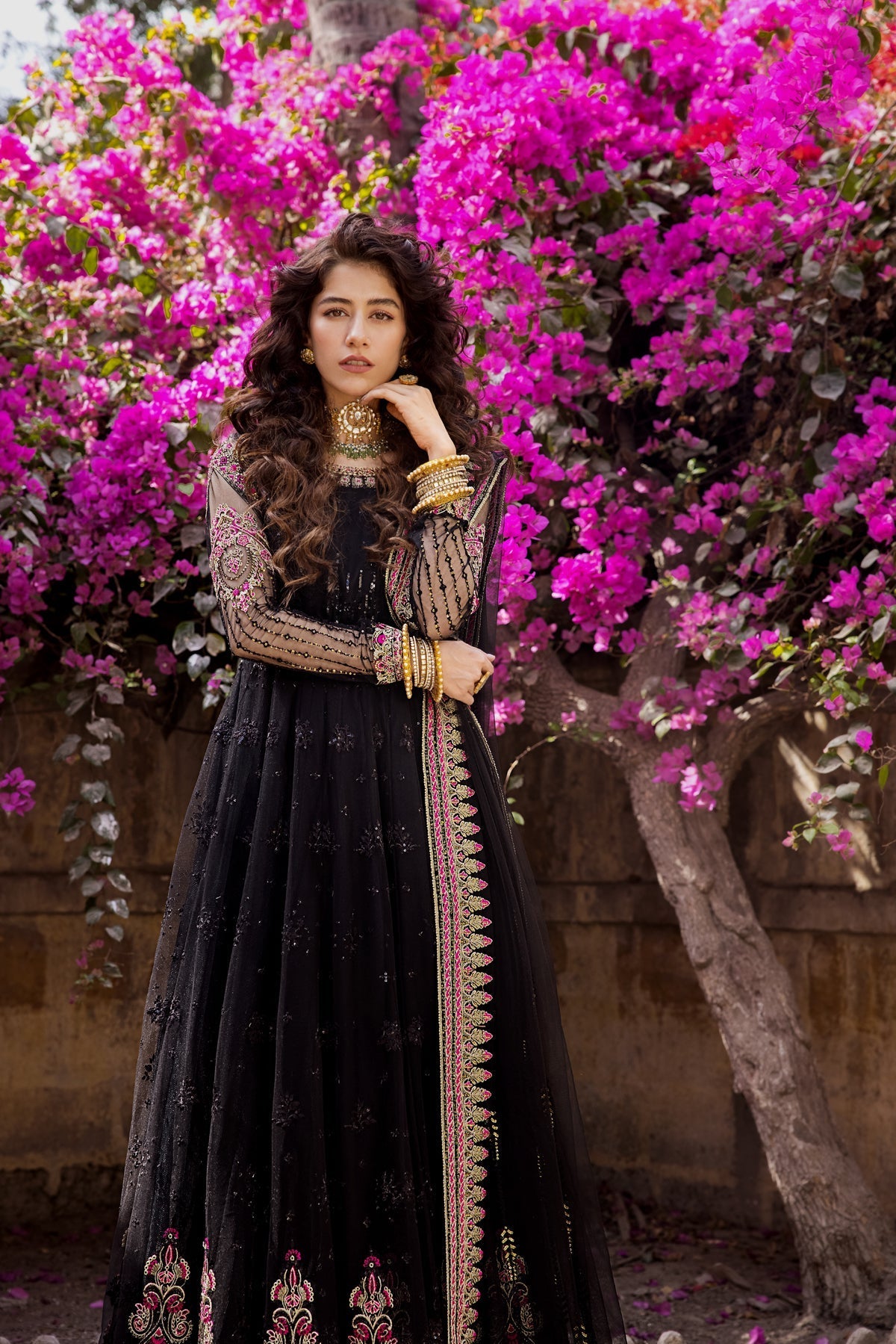 Erum Khan | Umaima Eid Edit | MAHJABEEN L Black Net