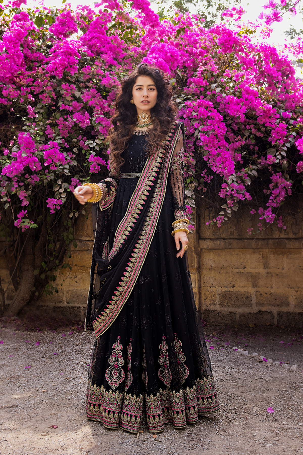 Erum Khan | Umaima Eid Edit | MAHJABEEN XS Black Net