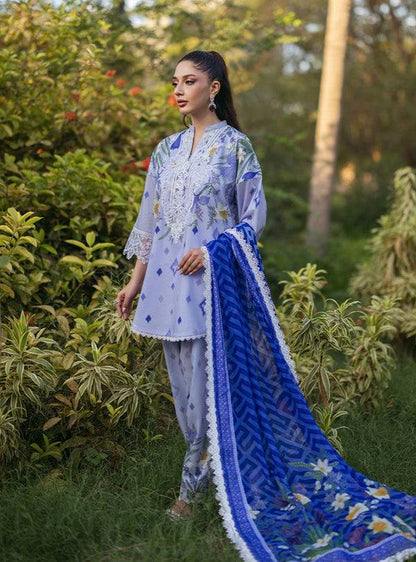 Zainab Chottani | Tahra Lawn 24 | RAHA - D 6A - Pakistani Designer Dress - by Zainab Chottani | Type: Luxury - 100% Original at Saira Sultan