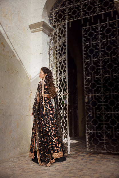 Erum Khan | Umaima Eid Edit | SAFWA S Black Organza