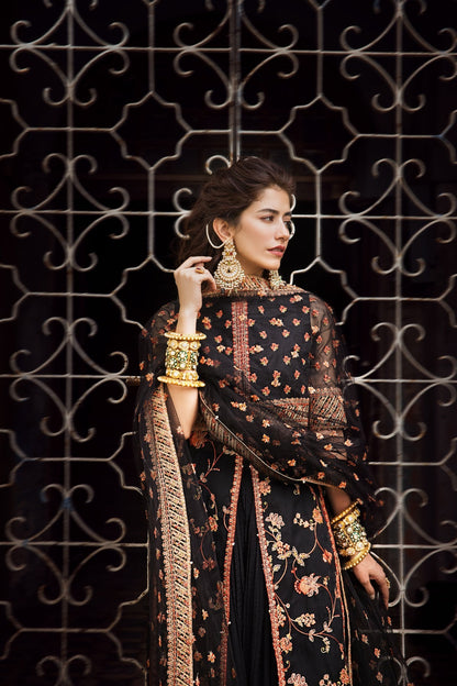 Erum Khan | Umaima Eid Edit | SAFWA XL Black Organza
