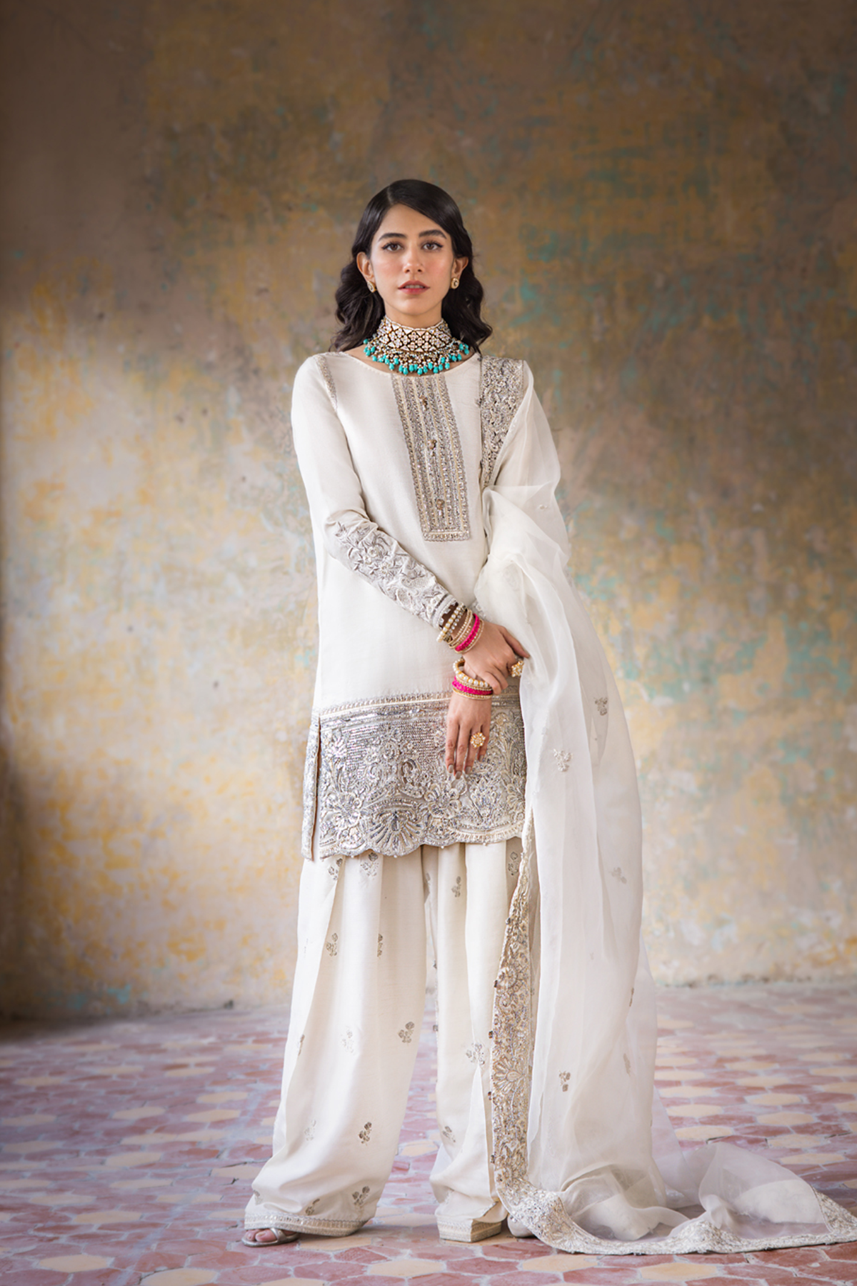 Erum Khan | Umaima Eid Edit | Hoorain XS White Net