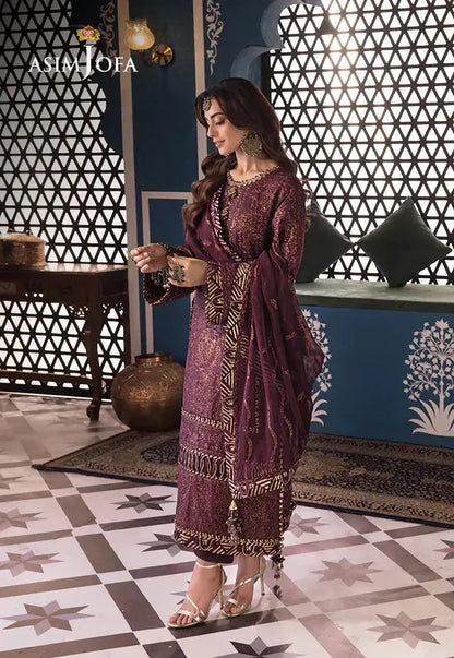 Asim Jofa | Fasana e Ishq Eid Luxury Lawn | AJFI-06 - Pakistani Designer Dress - by Asim Jofa | Type: Luxury - 100% Original at Saira Sultan