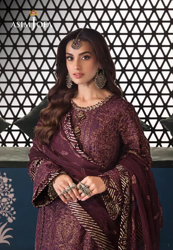 Asim Jofa | Fasana e Ishq Eid Luxury Lawn | AJFI-06 - Pakistani Designer Dress - by Asim Jofa | Type: Luxury - 100% Original at Saira Sultan