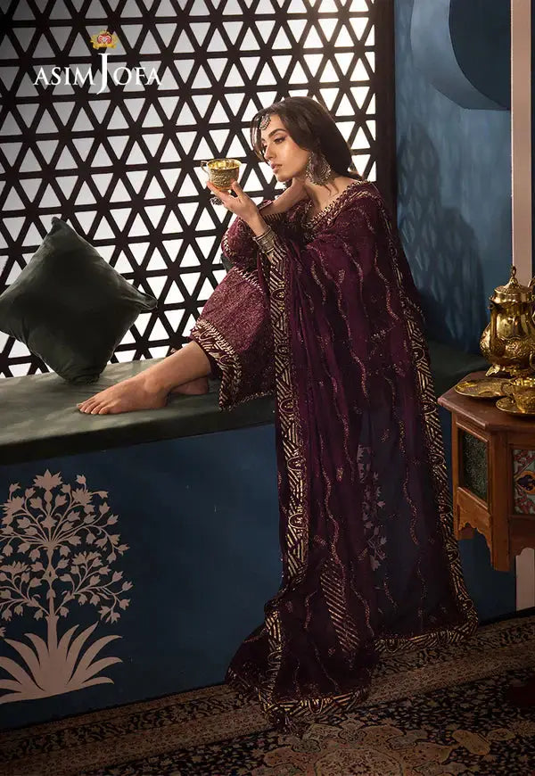 Asim Jofa | Fasana e Ishq Eid Luxury Lawn | AJFI-06 - Pakistani Designer Dress - by Asim Jofa | Type: Luxury - 100% Original at Saira Sultan