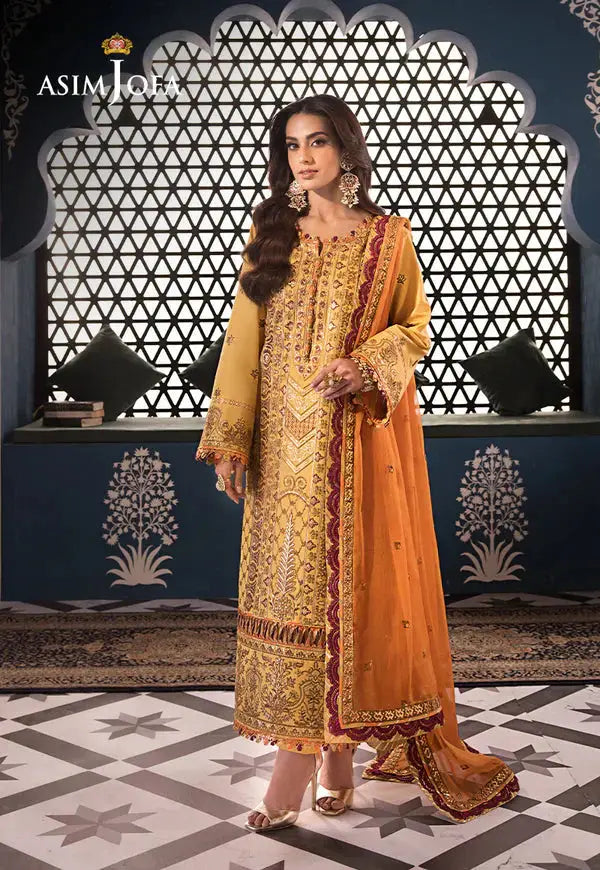 Asim Jofa | Fasana e Ishq Eid Luxury Lawn | AJFI-19 - Pakistani Designer Dress - by Asim Jofa | Type: Luxury - 100% Original at Saira Sultan