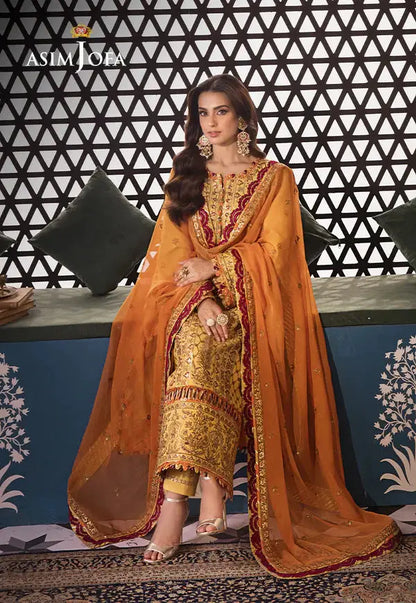 Asim Jofa | Fasana e Ishq Eid Luxury Lawn | AJFI-19 - Pakistani Designer Dress - by Asim Jofa | Type: Luxury - 100% Original at Saira Sultan