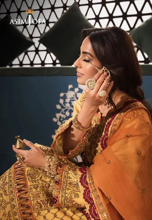 Asim Jofa | Fasana e Ishq Eid Luxury Lawn | AJFI-19 - Pakistani Designer Dress - by Asim Jofa | Type: Luxury - 100% Original at Saira Sultan