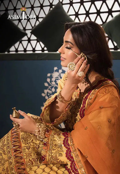 Asim Jofa | Fasana e Ishq Eid Luxury Lawn | AJFI-19 - Pakistani Designer Dress - by Asim Jofa | Type: Luxury - 100% Original at Saira Sultan
