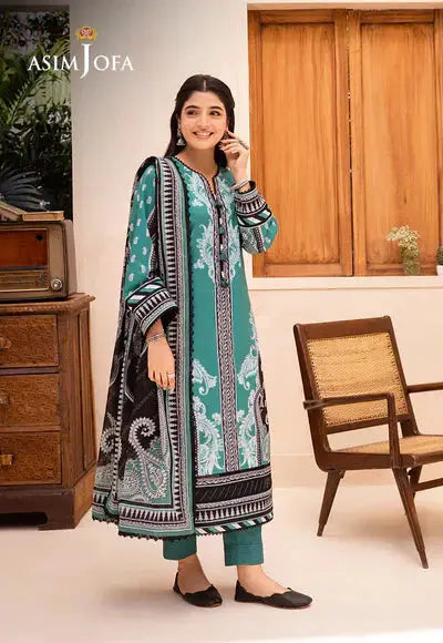 Asim Jofa | Prints Essentials | AJUB-03 - Pakistani Designer Dress - by Asim Jofa | Type: Luxury - 100% Original at Saira Sultan