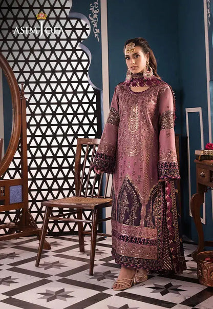 Asim Jofa | Fasana e Ishq Eid Luxury Lawn | AJFI-22 - Pakistani Designer Dress - by Asim Jofa | Type: Luxury - 100% Original at Saira Sultan