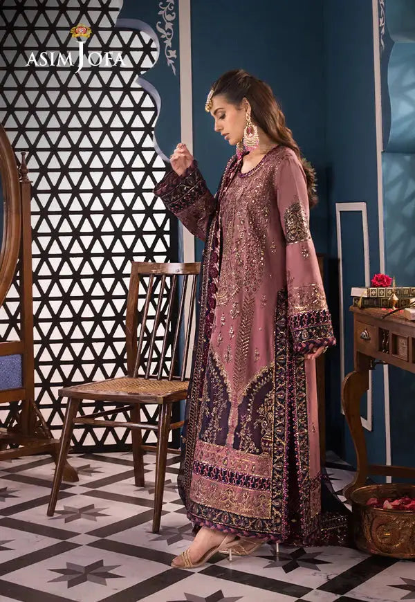 Asim Jofa | Fasana e Ishq Eid Luxury Lawn | AJFI-22 - Pakistani Designer Dress - by Asim Jofa | Type: Luxury - 100% Original at Saira Sultan