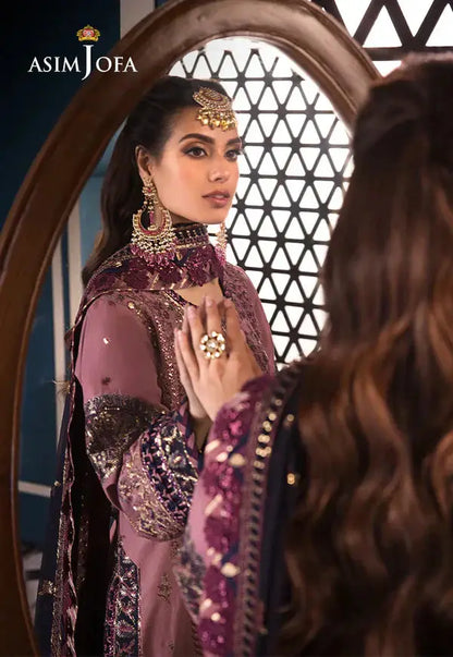 Asim Jofa | Fasana e Ishq Eid Luxury Lawn | AJFI-22 - Pakistani Designer Dress - by Asim Jofa | Type: Luxury - 100% Original at Saira Sultan