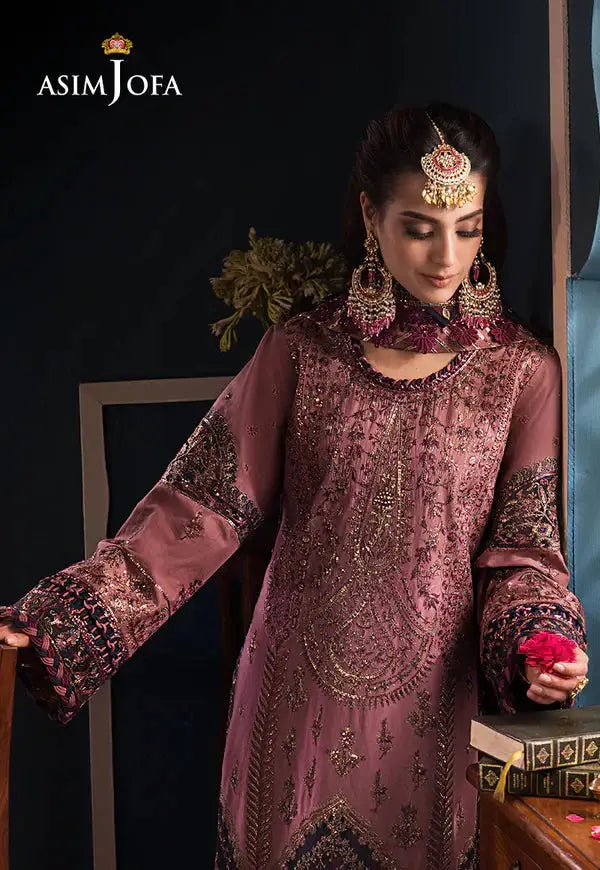 Asim Jofa | Fasana e Ishq Eid Luxury Lawn | AJFI-22 - Pakistani Designer Dress - by Asim Jofa | Type: Luxury - 100% Original at Saira Sultan