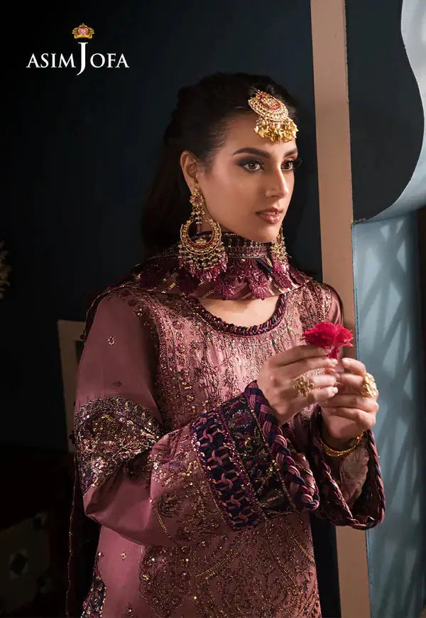 Asim Jofa | Fasana e Ishq Eid Luxury Lawn | AJFI-22 - Pakistani Designer Dress - by Asim Jofa | Type: Luxury - 100% Original at Saira Sultan