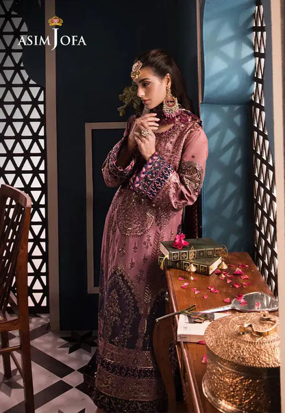 Asim Jofa | Fasana e Ishq Eid Luxury Lawn | AJFI-22 - Pakistani Designer Dress - by Asim Jofa | Type: Luxury - 100% Original at Saira Sultan