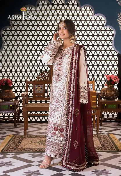 Asim Jofa | Fasana e Ishq Eid Luxury Lawn | AJFI-13 - Pakistani Designer Dress - by Asim Jofa | Type: Luxury - 100% Original at Saira Sultan