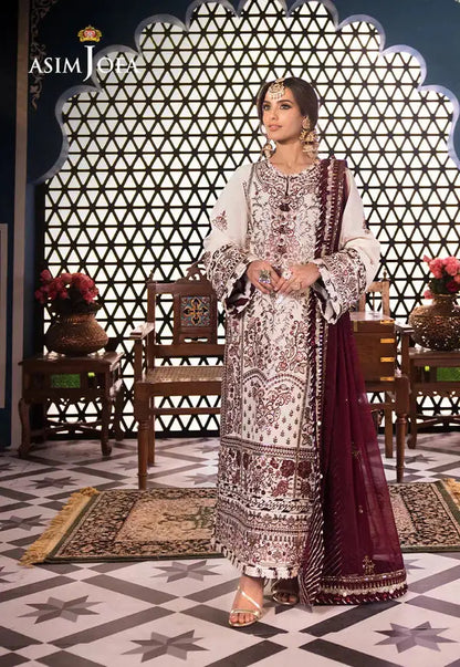 Asim Jofa | Fasana e Ishq Eid Luxury Lawn | AJFI-13 - Pakistani Designer Dress - by Asim Jofa | Type: Luxury - 100% Original at Saira Sultan