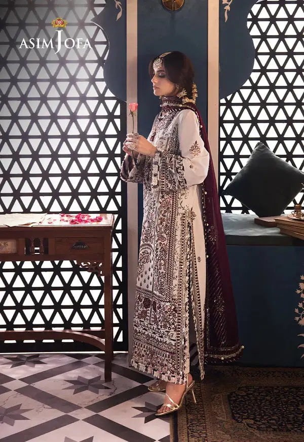 Asim Jofa | Fasana e Ishq Eid Luxury Lawn | AJFI-13 - Pakistani Designer Dress - by Asim Jofa | Type: Luxury - 100% Original at Saira Sultan