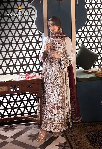 Asim Jofa | Fasana e Ishq Eid Luxury Lawn | AJFI-13 - Pakistani Designer Dress - by Asim Jofa | Type: Luxury - 100% Original at Saira Sultan