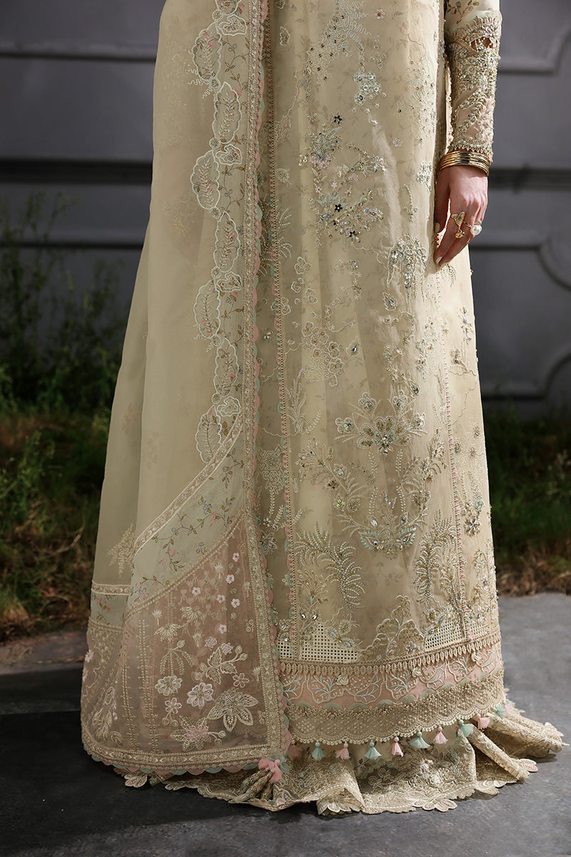 Qalamkar | Elirah Formals 25 | MF-04 IVORY GRACE - Pakistani Designer Dress - by Qalamkar - Type : Ladies Clothes - 100% Original at Saira Sultan