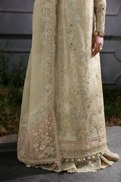 Qalamkar | Elirah Formals 25 | MF-04 IVORY GRACE - Pakistani Designer Dress - by Qalamkar - Type : Ladies Clothes - 100% Original at Saira Sultan