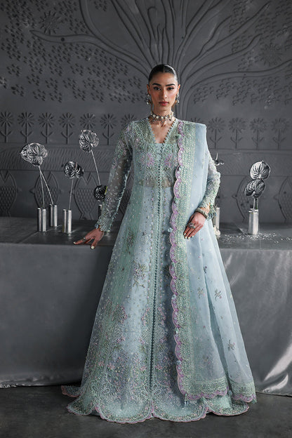 Qalamkar | Elirah Formals 25 | MF-08 SERENE AQUA - Pakistani Designer Dress - by Qalamkar - Type : Ladies Clothes - 100% Original at Saira Sultan