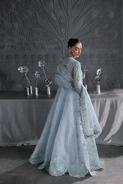 Qalamkar | Elirah Formals 25 | MF-08 SERENE AQUA - Pakistani Designer Dress - by Qalamkar - Type : Ladies Clothes - 100% Original at Saira Sultan