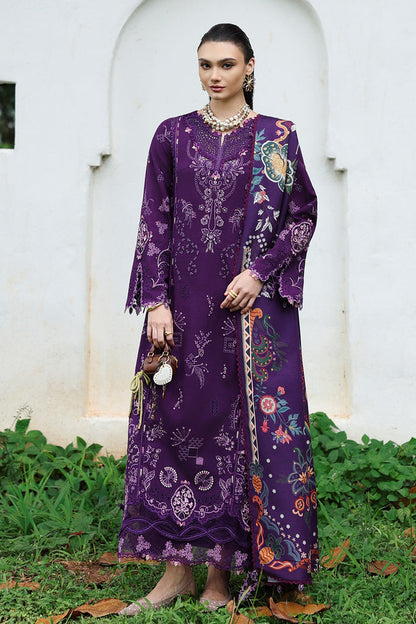 Qalamkar | Q Linen 25 | KL-15 IRIS - Pakistani Designer Dress - by Qalamkar - Type : Ladies Clothes - 100% Original at Saira Sultan