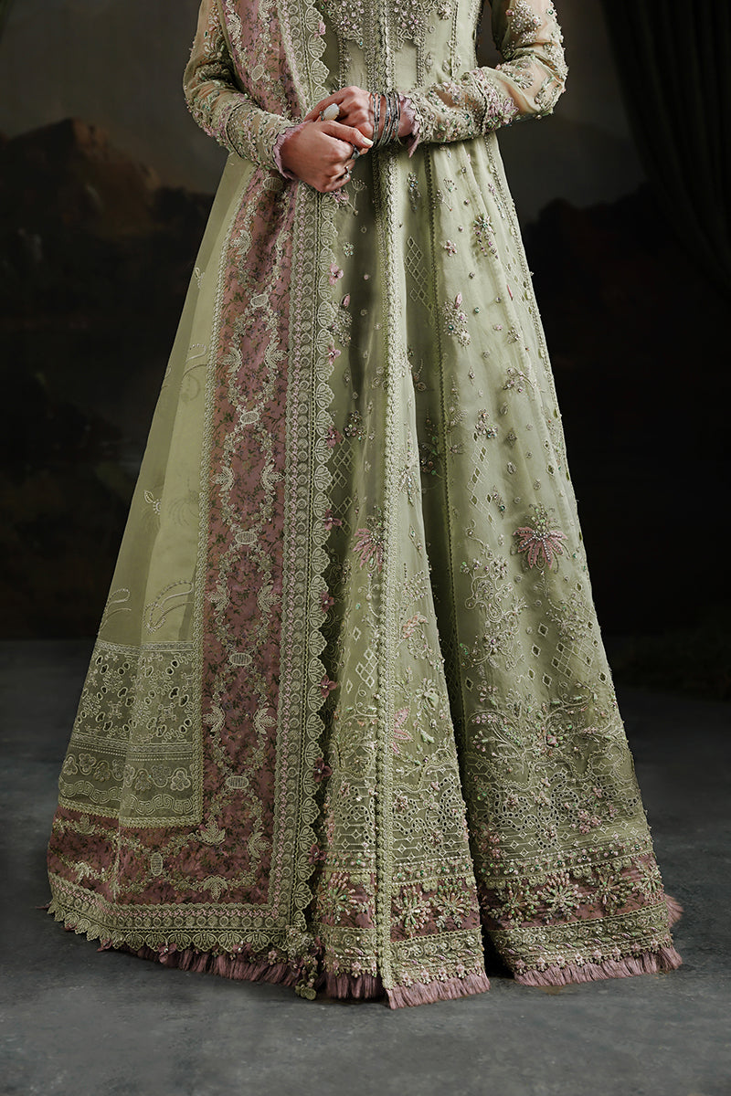 Qalamkar | Elirah Formals 25 | MF-02 SAGE AURA - Pakistani Designer Dress - by Qalamkar - Type : Ladies Clothes - 100% Original at Saira Sultan