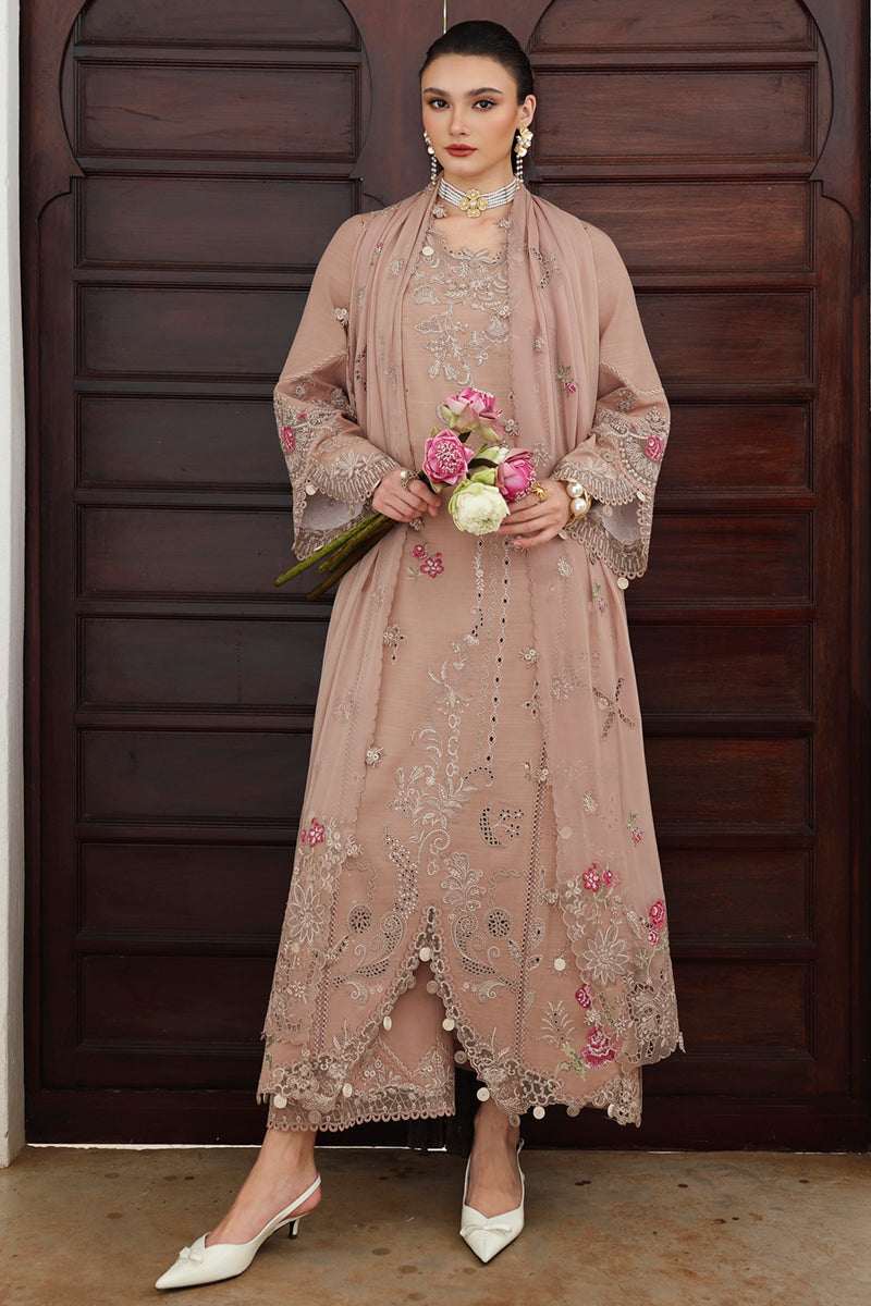 Qalamkar | Q Linen 25 | KL-14 DUSK - Pakistani Designer Dress - by Qalamkar - Type : Ladies Clothes - 100% Original at Saira Sultan
