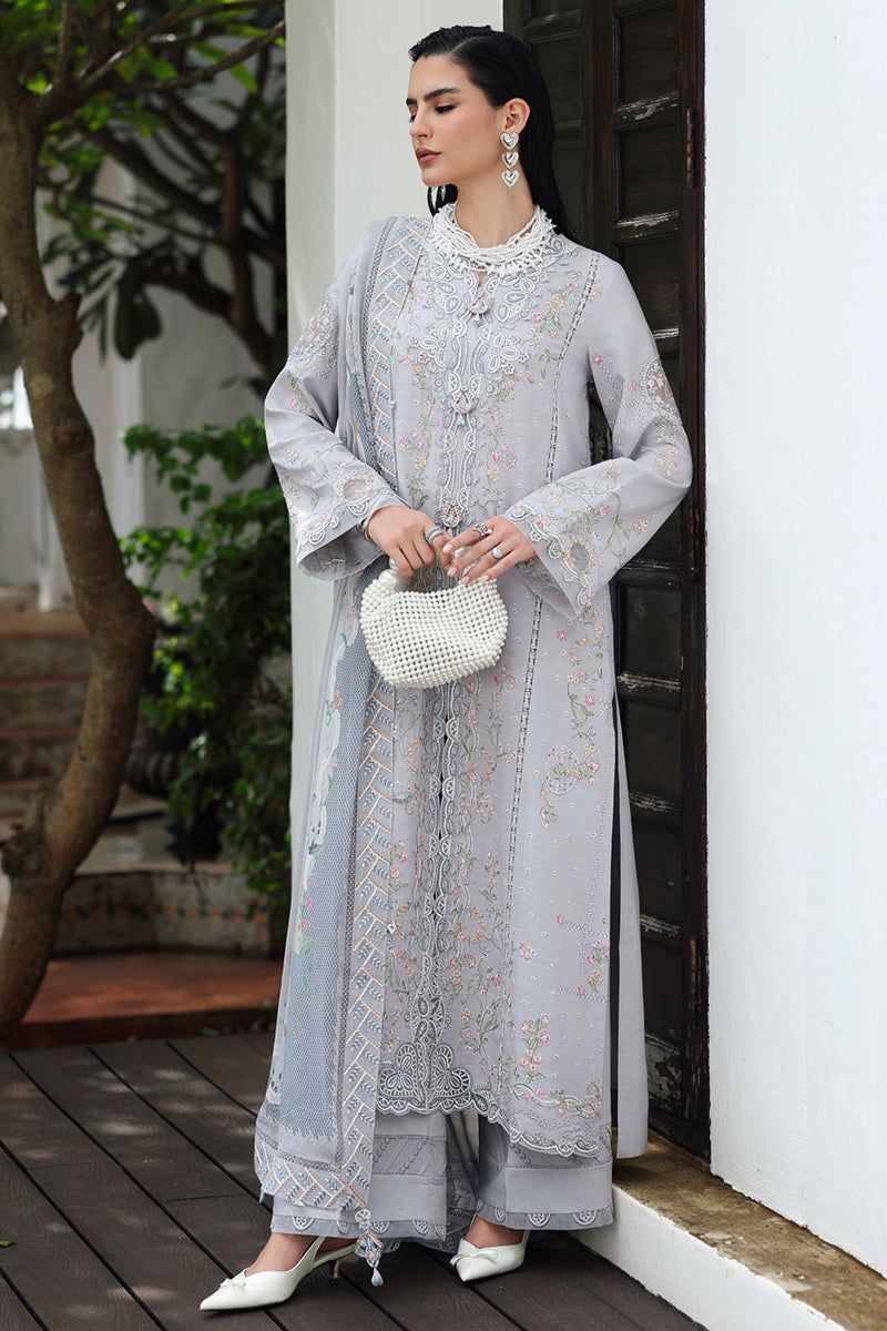Qalamkar | Q Linen 25 | KL-02 HAZE - Pakistani Designer Dress - by Qalamkar - Type : Ladies Clothes - 100% Original at Saira Sultan