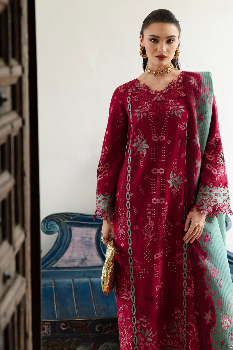 Qalamkar | Q Linen 25 | KL-12 ROOHI - Pakistani Designer Dress - by Qalamkar - Type : Ladies Clothes - 100% Original at Saira Sultan