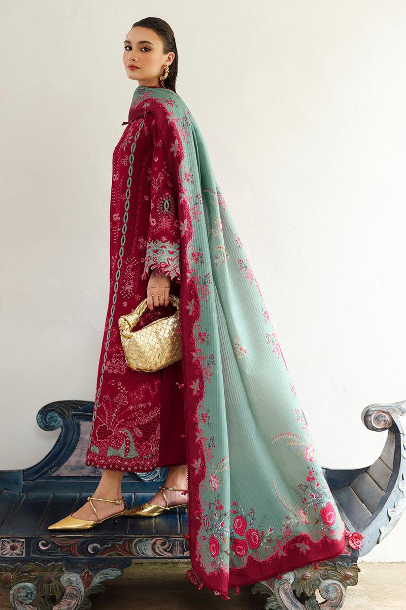Qalamkar | Q Linen 25 | KL-12 ROOHI - Pakistani Designer Dress - by Qalamkar - Type : Ladies Clothes - 100% Original at Saira Sultan