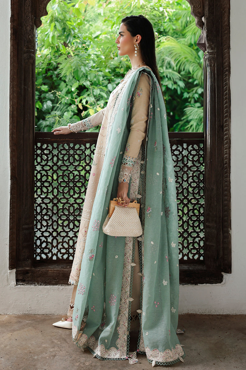 Qalamkar | Q Linen 25 | KL-07 WHISPER - Pakistani Designer Dress - by Qalamkar - Type : Ladies Clothes - 100% Original at Saira Sultan