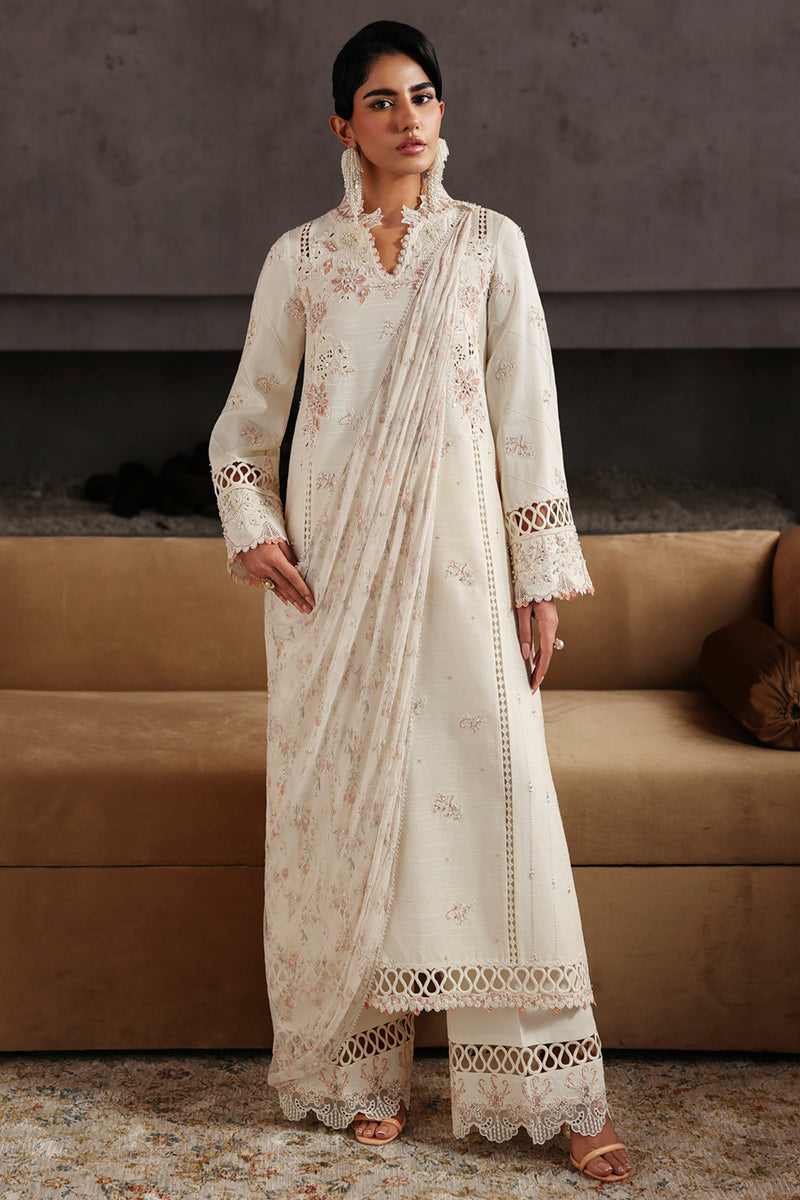 Qalamkar | Luxury Pret 25 | LP-01 NOORAY by Qalamkar - Designer Dress - Type : Ladies Clothes - Available at Saira Sultan - 100% Original 